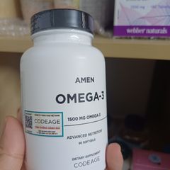 Viên Uống Dầu Cá Codeage Amen Omega-3 1500mg - Hỗ Trợ Tim Mạch & Cải Thiện Chức Năng Não Bộ - Sản Phẩm Nhập Khẩu USA