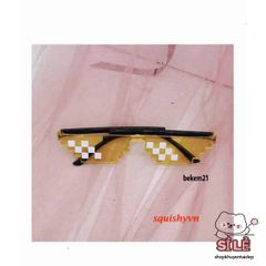 Kính Mắt Thug Life Cá Tính Dân Chơi Đen - Kính Mát Phong Cách Cool Ngầu Thời Trang Nữ, Bảo Vệ Mắt Chống Tia UV