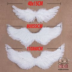 Cánh Thiên Thần Trắng - Phụ Kiện Hóa Trang Cho Bé, Đạo Cụ Chụp Ảnh Dễ Thương, Cotton Mềm Mại, Có Thiết Kế Đẹp Chi Tiết