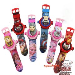 Đồng Hồ Đèn LED Ngộ Ngĩnh Sanrio Kuromi & Melody Cho Trẻ Em - Quà Tặng Dễ Thương 2024