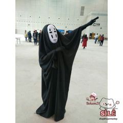 Bộ đồ hóa trang Vô Diện 3 món - Trang phục cosplay độc đáo cho trẻ em và người lớn, hoàn hảo cho mùa lễ hội và sự kiện hóa trang
