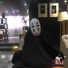 Bộ đồ hóa trang Vô Diện 3 món - Trang phục cosplay độc đáo cho trẻ em và người lớn, hoàn hảo cho mùa lễ hội và sự kiện hóa trang