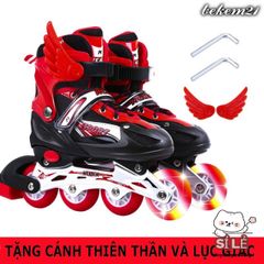 Giày Trượt Patin Phát Sáng QF Thế Hệ Mới Cho Trẻ Em - Bền Bỉ, An Toàn, Tặng 2 Cờ Lê, Thích Hợp Mọi Kích Cỡ