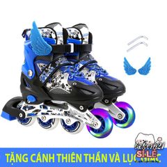 Giày Trượt Patin Phát Sáng QF Thế Hệ Mới Cho Trẻ Em - Bền Bỉ, An Toàn, Tặng 2 Cờ Lê, Thích Hợp Mọi Kích Cỡ