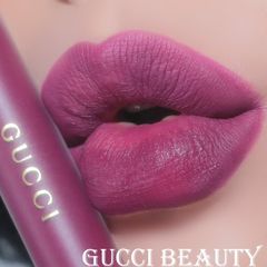 Son Kem Gucci 607 Vanessa Violet Chính Hãng - Màu Hồng Mận Quyến Rũ, Độ Bám Tuyệt Vời và Dưỡng Ẩm Mềm Mại