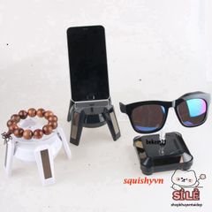 Bàn xoay 360 độ năng lượng mặt trời - Đế chụp sản phẩm chuyên nghiệp cho trang sức và đồ vật, có đèn LED hấp dẫn