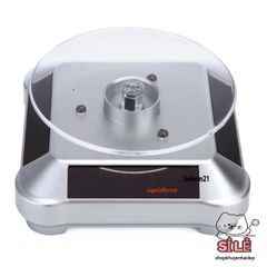 Bàn xoay 360 độ năng lượng mặt trời - Đế chụp sản phẩm chuyên nghiệp cho trang sức và đồ vật, có đèn LED hấp dẫn