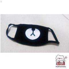 Khẩu Trang Dễ Thương Hình Gấu Hoạt Hình Cho Trẻ - Chất Liệu Cotton Mềm Mại, Quà Tặng Ý Nghĩa, Phong Cách Hàn Quốc