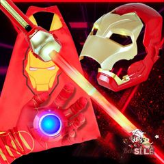 Bộ Trang Phục Siêu Anh Hùng Cho Bé - Ironman, Người Nhện, Hulk, Captain America, Mặt Nạ Phát Sáng, Gậy Ánh Sáng - Thời Trang Cosplay Trẻ Em