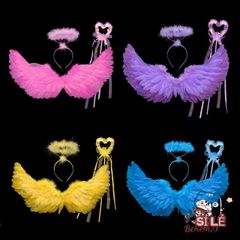 Đôi Cánh Thiên Thần Lông Vũ Đẹp - Phụ Kiện Hóa Trang Cosplay Nhiều Màu Sắc Cho Trẻ Em và Người Lớn