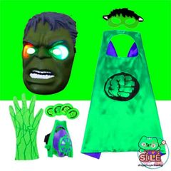 Bộ Trang Phục Siêu Anh Hùng HULK Cho Bé Trai - Áo Choàng Cosplay Superman, Iron Man, Batman & Captain America Dành Cho Halloween