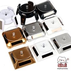Bàn Xoay Trưng Bày Sản Phẩm 360 Độ - Đĩa Xoay Chụp Ảnh Độc Đáo Bằng Nhựa ABS Chạy Pin hoặc Năng Lượng Mặt Trời