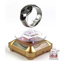 Bàn Xoay Trưng Bày Sản Phẩm 360 Độ - Đĩa Xoay Chụp Ảnh Độc Đáo Bằng Nhựa ABS Chạy Pin hoặc Năng Lượng Mặt Trời