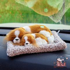 Gấu Cún Xám Trắng - Thú Cưng Lông Mượt Khử Mùi Ô Tô, Giống Thật 99% Siêu Đẹp - Chó Mèo Âm Thanh Phát Triển Kích Thích Trẻ Em