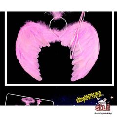Cánh Thiên Thần và Ác Quỷ Bằng Lông Vũ - Phụ Kiện Cosplay Halloween Size S, M, L - Thời Trang Độc Đáo cho Fan Hâm Mộ