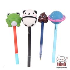Bút Dẻo Siêu Còi 20 Mẫu Ngộ Nghĩnh - Bút Bi Nước Đáng Yêu Cho Văn Phòng Phẩm và Quà Tặng Học Sinh