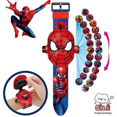Đồng Hồ Điện Tử 3D Cho Trẻ Em - 50 Mẫu Hình Hoạt Hình Dễ Thương Elsa, Người Nhện, Công Chúa - Đồ Chơi Thông Minh Cao Cấp
