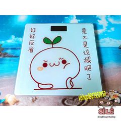 Cân Điện Tử Củ Cải - Cân Sức Khỏe Mini Chịu Lực Tối Đa 180KG, Bảo Hành 1 Năm, Thiết Kế Dễ Thương, Thích Hợp Gia Đình