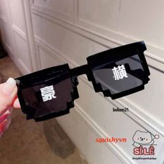 Mắt Kính Thug Life 6 Chấm - Kính Mắt Minecraft Siêu Ngầu Thời Trang Độc Đáo Cho Gamer - Phụ Kiện Đậm Cá Tính
