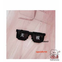 Mắt Kính Thug Life 6 Chấm - Kính Mắt Minecraft Siêu Ngầu Thời Trang Độc Đáo Cho Gamer - Phụ Kiện Đậm Cá Tính