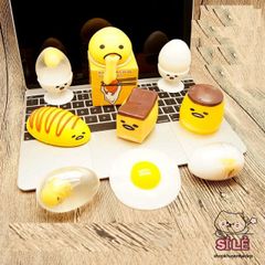 Đồ Chơi Bóp Nát Gudetama Squishy Trứng Lười Mochi - Giải Tỏa Căng Thẳng Slime Đáng Yêu cho Trẻ Em và Người Lớn