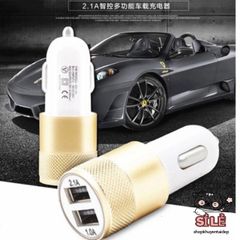 Bộ Sạc Ô Tô Hai Cổng USB Chất Lượng Cao Cho iPhone, Smartphone - Phụ Kiện Xe Hơi Tiện Ích