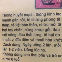 Viên Nhân Sâm Tê Thống Linh - Hỗ Trợ Giảm Đau Nhức Xương Khớp, Tê Bì Tay Chân (Hộp 20 Viên)