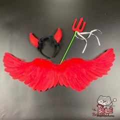 Giày Chân Thiên Thần Đỏ Trắng - Cánh Thiên Thần Cosplay Thời Trang Hóa Trang Cho Tiệc Hội, Chụp Hình, Lễ Hội