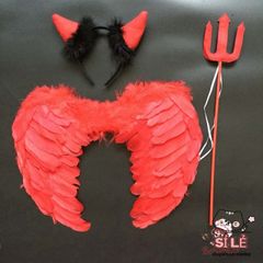 Giày Chân Thiên Thần Đỏ Trắng - Cánh Thiên Thần Cosplay Thời Trang Hóa Trang Cho Tiệc Hội, Chụp Hình, Lễ Hội