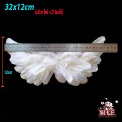 Cánh Thiên Thần Lông Vũ Dễ Thương - Đạo Cụ Chụp Ảnh Cho Trẻ Sơ Sinh 0-3 Tháng, Thích Hợp Các Dịp Đặc Biệt, Tiệc Tắm, Giáng Sinh