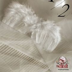 Cánh Thiên Thần Lông Vũ Dễ Thương - Đạo Cụ Chụp Ảnh Cho Trẻ Sơ Sinh 0-3 Tháng, Thích Hợp Các Dịp Đặc Biệt, Tiệc Tắm, Giáng Sinh