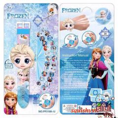 Đồng hồ điện tử trẻ em Siro Elsa - Mèo hoạt hình phát sáng dễ thương, đồ chơi cho bé gái và bé trai từ 3 tuổi trở lên