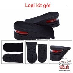 Giày Nâng Chiều Cao LOTGIAY - Lót Giày Cao Su PU Điều Chỉnh 3-9cm, Êm Ái, Phù Hợp Mọi Size Giày Nam Nữ