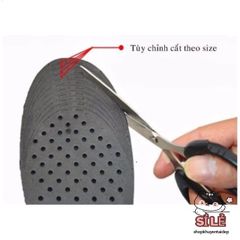 Giày Nâng Chiều Cao LOTGIAY - Lót Giày Cao Su PU Điều Chỉnh 3-9cm, Êm Ái, Phù Hợp Mọi Size Giày Nam Nữ