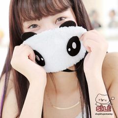 Bịt Mắt Ngủ Lông Nhung Gấu Trúc Dễ Thương, Hình Hoạt Hình Ngộ Nghĩnh, Thoải Mái Cho Giấc Ngủ, Phù Hợp Cho Du Lịch Và Nghỉ Trưa