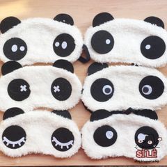 Bịt Mắt Ngủ Lông Nhung Gấu Trúc Dễ Thương, Hình Hoạt Hình Ngộ Nghĩnh, Thoải Mái Cho Giấc Ngủ, Phù Hợp Cho Du Lịch Và Nghỉ Trưa