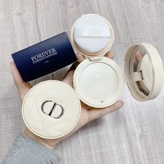 Phấn Phủ Cushion Dạng Bột Lỏng Dior Forever - Phấn Trang Điểm Chính Hãng 10g Màu Fair, Lớp Nền Mịn Màng, Tự Nhiên, Pháp