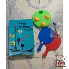 Bộ Bóng Bàn Tập Phản Xạ Thông Minh - Dụng Cụ Luyện Tập Cho Mọi Lứa Tuổi, Vợt 3 Lớp Gỗ, Khả Năng Chơi Không Cần Bàn