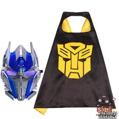 Bộ Trang Phục Siêu Anh Hùng Bumblebee cho Bé - Áo Choàng, Mặt Nạ và Găng Tay Hóa Trang Halloween Độc Đáo