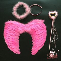 Bộ Cánh Thiên Thần Lông Vũ Trắng Cosplay - Phụ Kiện Tiệc Tùng Siêu Sang Trọng cho Trẻ Em và Người Lớn