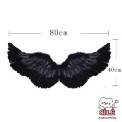 Bộ Cánh Thiên Thần Lông Vũ Trắng Cosplay - Phụ Kiện Tiệc Tùng Siêu Sang Trọng cho Trẻ Em và Người Lớn