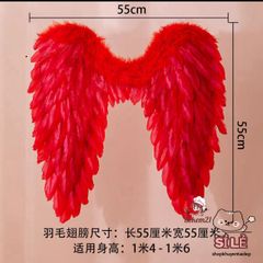 Bộ Cánh Thiên Thần Lông Vũ Trắng Cosplay - Phụ Kiện Tiệc Tùng Siêu Sang Trọng cho Trẻ Em và Người Lớn