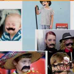 Bộ 6 Râu Giả Halloween - Phụ Kiện Hóa Trang Độc Đáo Cho Nam Nữ, Tiệc Tùng, Giáng Sinh, Chất Liệu Vải Nỉ, Đơn Giản Tiện Dùng