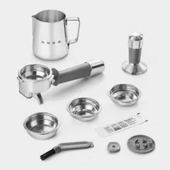 Máy Pha Cà Phê Espresso SMEG EGF03BLEU Màu Đen - Tích Hợp Cối Xay, Phong Cách Thập Niên 50's, Pha Cà Phê Tùy Chỉnh Chất Lượng Cao