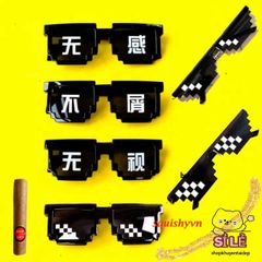 Kính Mắt Thug Life 6 Chấm Nhiều Màu - Phụ Kiện Thời Trang Gamer Độc Đáo, Thể Hiện Cá Tính, Hàng Đầu Mới Nhất 2021