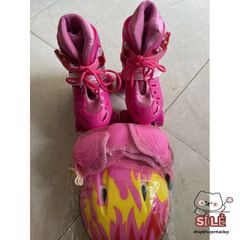 Giày Patin 4 Bánh Cân Bằng Cho Trẻ Em - An Toàn, Chất Chịu Được Đến 18 Tuổi - Giày Trượt Chất Lượng Cao, Tiện Lợi, Đổi Trả Trong 15 Ngày