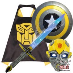 Áo Thun Ngắn Tay In Hình Robot Bumblebee - Thời Trang Trẻ Em Yêu Thích Transformers, Chất Liệu Cotton Bền Đẹp, Hình In Sắc Nét