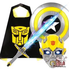 Áo Thun Ngắn Tay In Hình Robot Bumblebee - Thời Trang Trẻ Em Yêu Thích Transformers, Chất Liệu Cotton Bền Đẹp, Hình In Sắc Nét