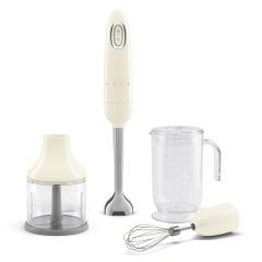Máy Xay Cầm Tay SMEG HBF03CREU - Thiết Kế Hiện Đại, Công Suất 700W, Dụng Cụ Nấu Ăn Thông Minh, Thép Không Gỉ, Kèm 4 Đầu Xay