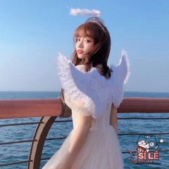 Trang phục Thiên Thần Trẻ Em - Cánh Thiên Thần với Dây Đeo Di Động cho Lễ Hội Halloween và Bữa Tiệc Hóa Trang